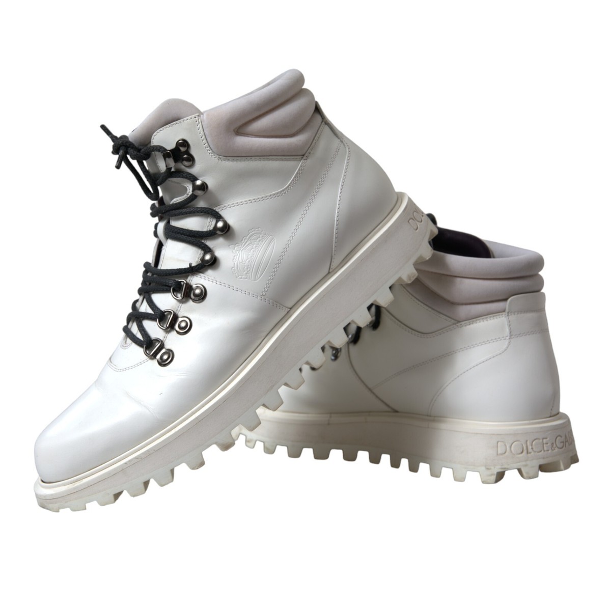 DOLCE & GABBANA Shoes Ankle Boots White Vulcano Trekking Men 