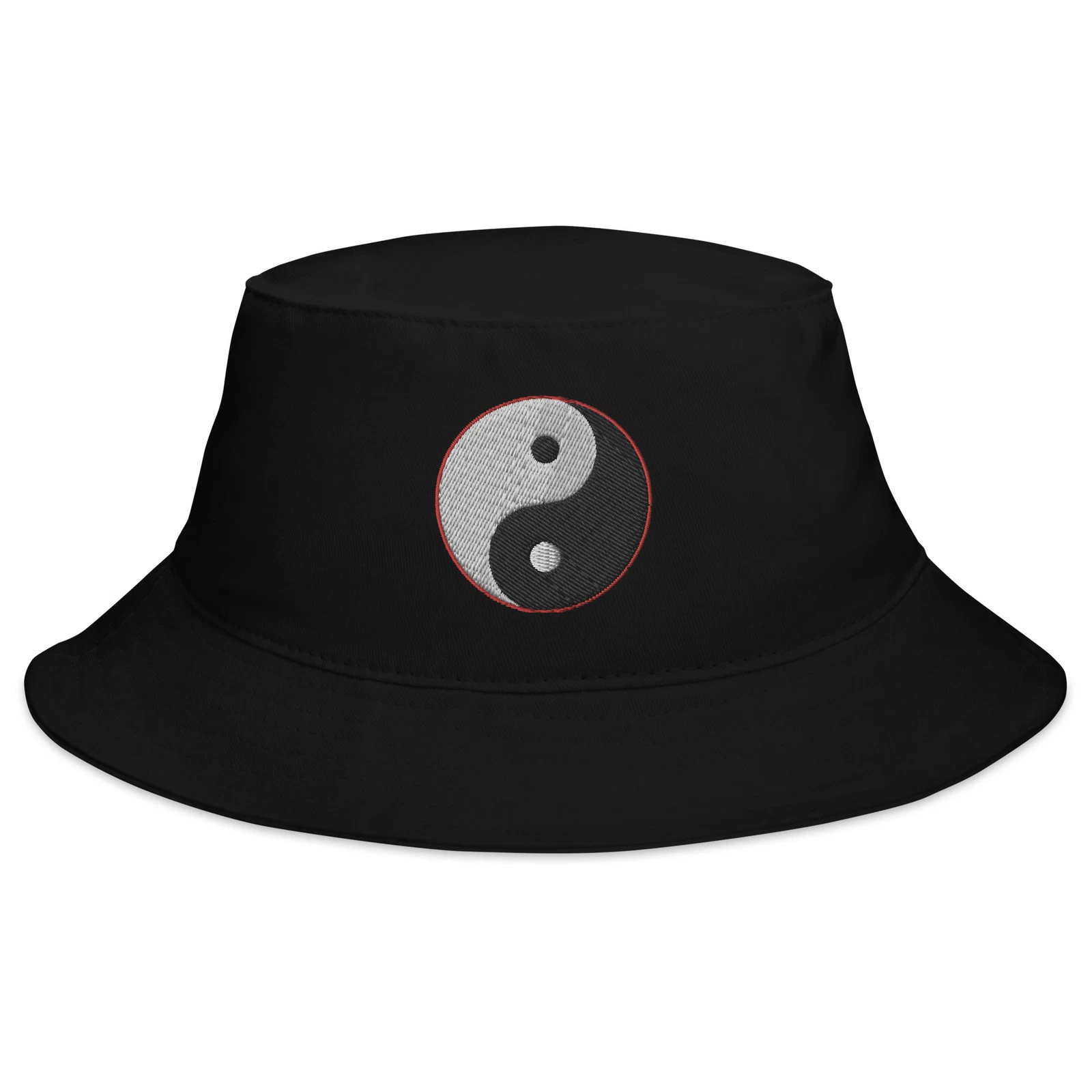 Yin and Yang Chinese Symbol Embroidered Bucket Hat