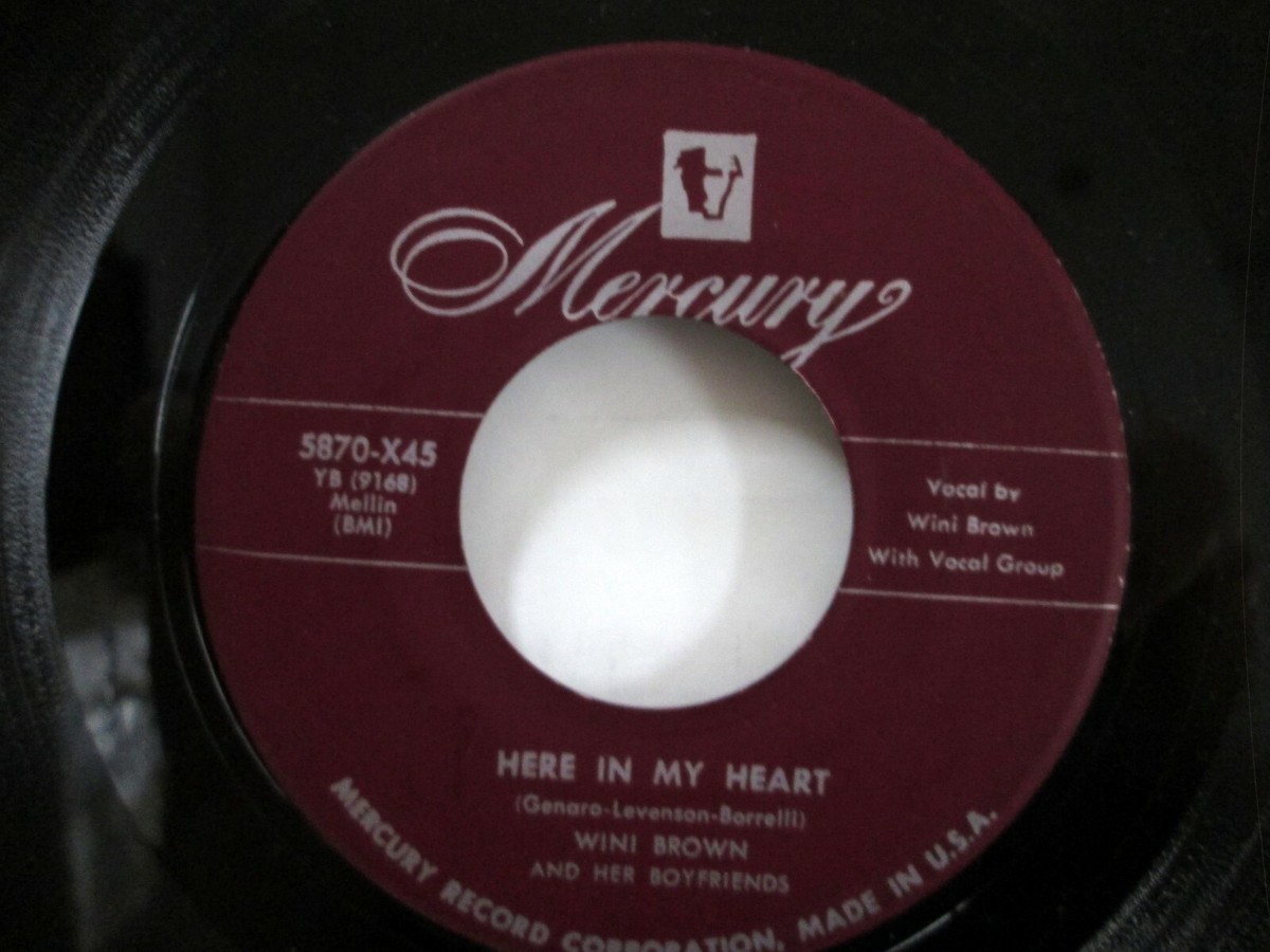 WINI BROWN Boyfriends 45 Your Happiness is Mine REPRO Doowop MINT
