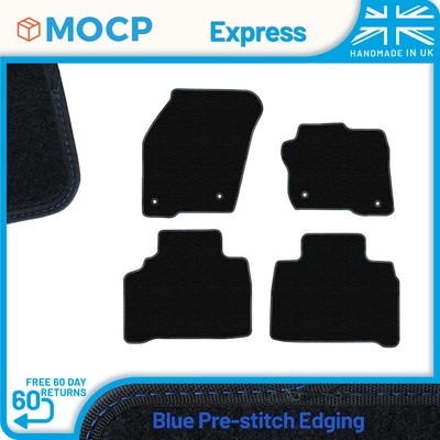 Express with Blue Pre-Stitch Trim Car Mats to fit Ford Galaxy MK4 4 Mats 4 Ma...