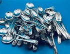 New Listing79 Pcs International Daffodil Huge Lot Silverplate Flatware Silverware