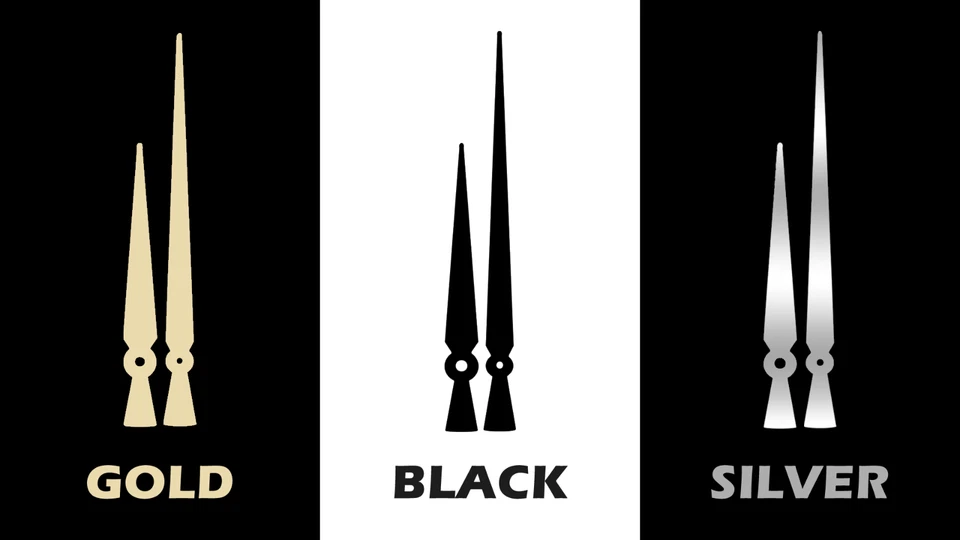 Reloj de metal con número romano negro, reloj de pared redondo, reloj silencioso sin tictac Foto 2 de 4