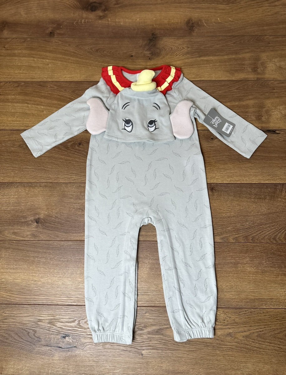 NWT DISNEY BABY Dumbo Costume Romper/Costume | Sizes: 0-3M | eBay
