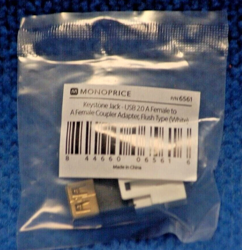 5x USB 2.0 A Female/F Snap-in Coupler Jack Insert for Keystone Wall Plate - Image 4 of 4