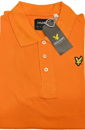 LYLE AND SCOTT SHORT SLEEVE SOLID COLLAR SIGNATURE LOGO POLO SHIRT - Picture 4 of 9