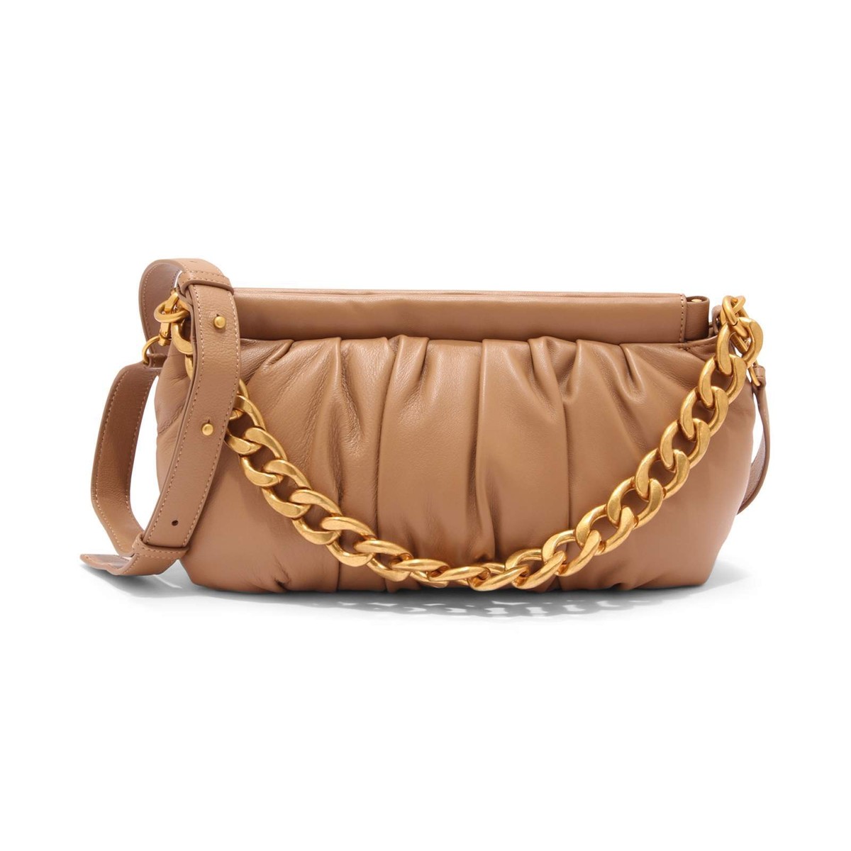 【PORTERNA】Bibi Gold Shoulder Bag Medium crossbody bag with logo colour gold | Liu Jo