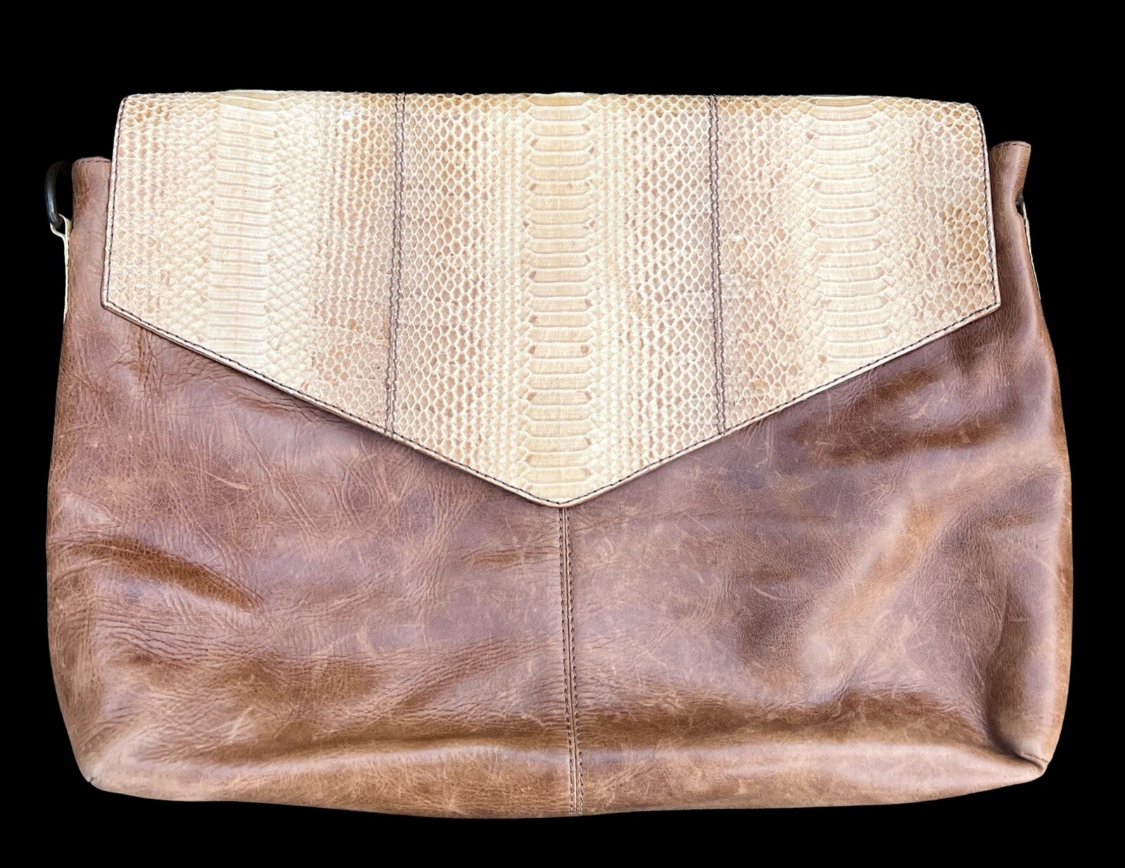 ADRIANA CASTRO PYTHON SNAKESKIN LEATHER DUFFLE BA… - image 7