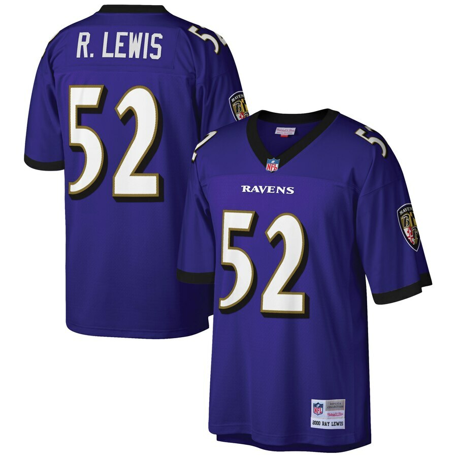 Baltimore Ravens Ray Lewis Mitchell & Ness Men's Purple 2000 NFL