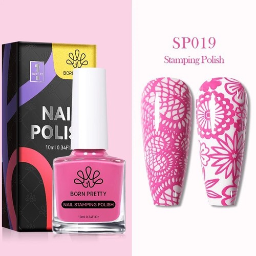 Stamping Nail Polish Colours Painting Varnish Stamp Plate Born Pretty Air Dry UK - Picture 41 of 49