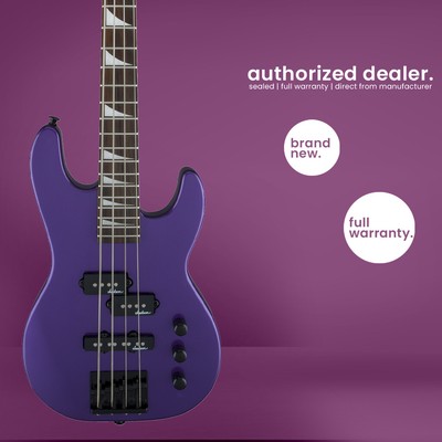 Jackson - JS Series Concert Bass Minion JS1X - Electric Guitar - Pavo Purple