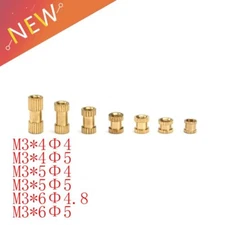 100pcs M3 Braas insert nut Injection Molding Brass Knurled Thread Inserts Nuts