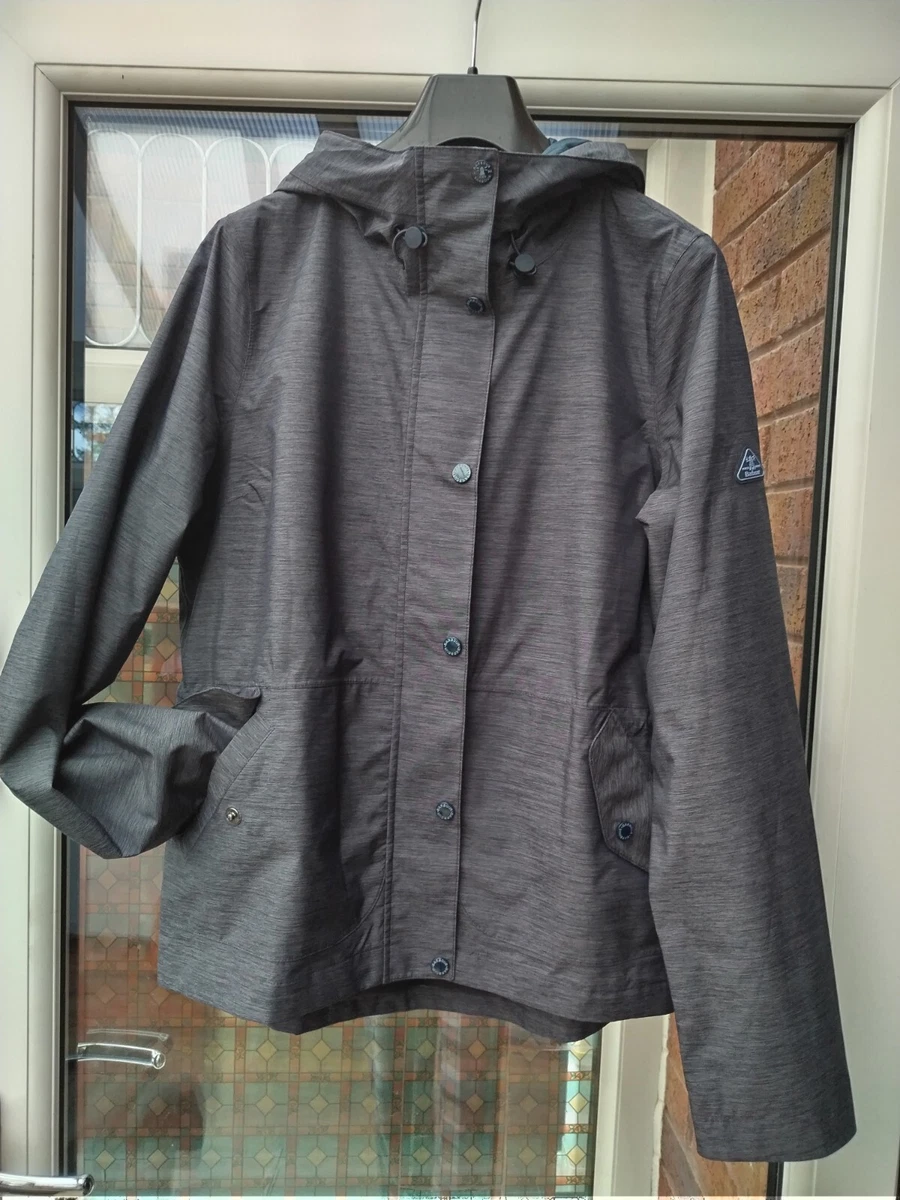 BNWT Barbour Womens Coastal Sooty Waterproof Jacket Blue UK10 rrp 189