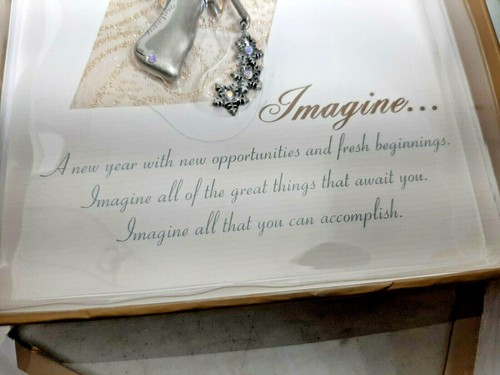 NEW Brand Silver/ Goldtone Imagine Angel Pin/Brooch W/gift box - Imagen 4 de 7