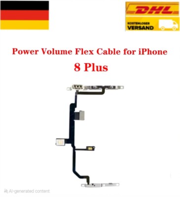 IPhone 8 Plus Power & Lautstärke Flexkabel Volume Button Mute Light Flex  TOP 
