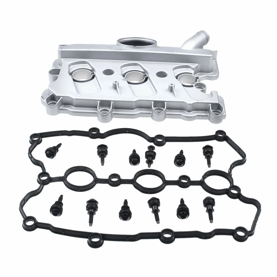 Engine Valve Cover w/ Gasket for Audi A4 A5 A6 Q5 Q7 S4 Volkswagen Touareg Left - Image 3 of 4