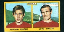 1969-70 Panini Footballers Figure! Micelli/Tonani! Arezzo! New!!