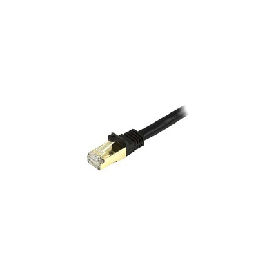 StarTech 4ft BK Cat6a Shielded Patch Cable Cat6a Ethernet Cable 4 ft Cat 6a