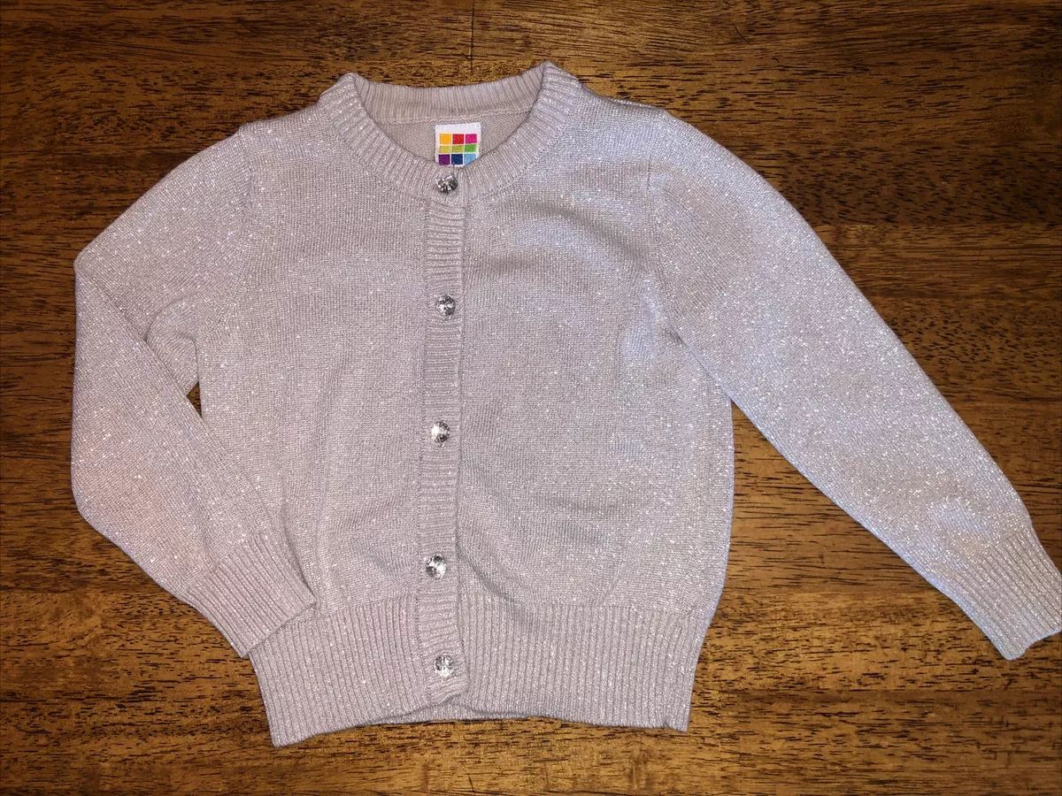 Girls silver glitter cardigan sale