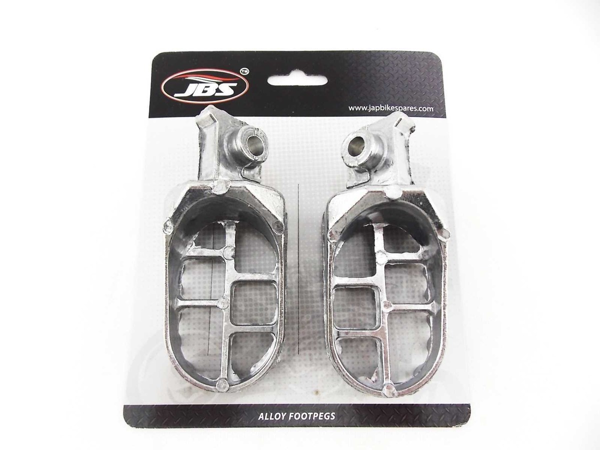 tw200パーツセット YAMAHA TW200 87-12 JBS SILVER FOOT PEG SET LEFT RIGHT PAIR