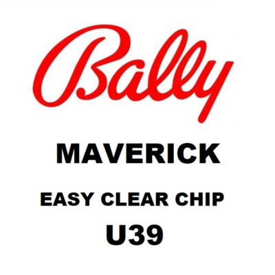 BALLY MAVERICK EASY CLEAR CHIP U39 Video Poker