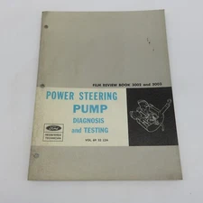 Ford 1968 Service Training Handbook Power Steering Pump Diagnosis Film Review