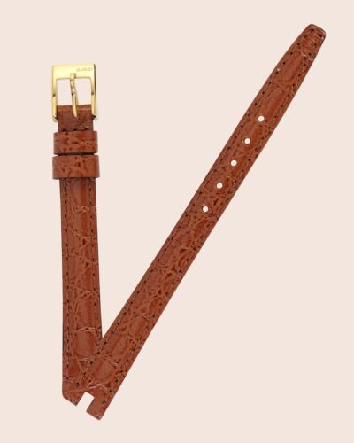 Bracelet en cuir caramel femme Gucci 2000L 10 mm avec boucle Gucci originale 8 mm - Photo 1/5