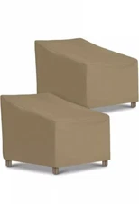 SunPatio Outdoor Chair Covers Waterproof Heavy Duty 2Pack 34"Wx37"Dx36"/25''H