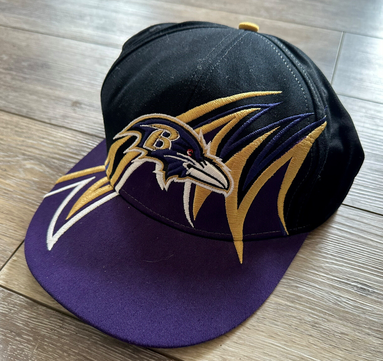 NEW! RARE! Baltimore Ravens NFL Shark Tooth Embroidered Cap Hat Snapback Mens