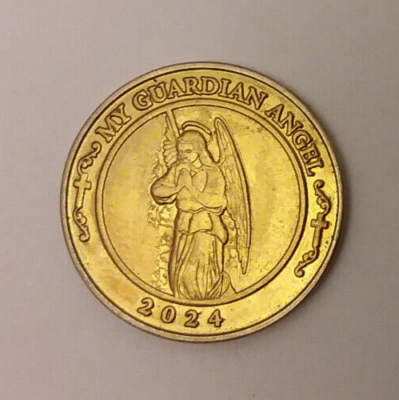 Guardian Angel 2024 Religious Pocket Coin Medal Token 25mm | eBay