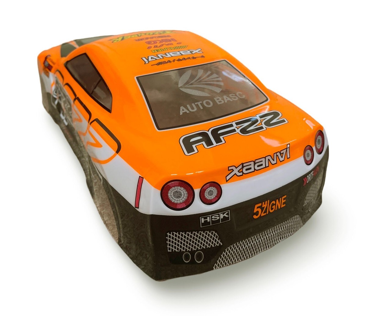 Scocca Auto Da Corsa 1/10 Drift Touring YTZ OUTDOOR Verniciata Nera 190mm