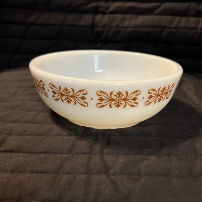 Corning Decor Cereal Soup Bowl Copper Filigree 705-11