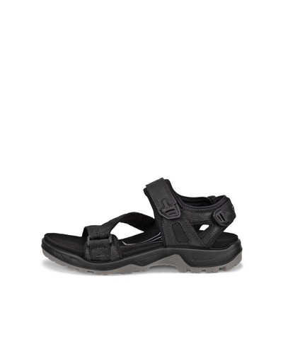 ECCO Offroad Black Nubuck Textile Hiking Walking Sandal EU 42 Men's 8 - 8.5 US - Picture 6 of 6
