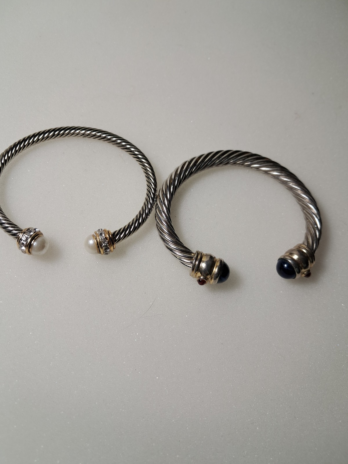 2 Cable Bangle Bracelets - image 2