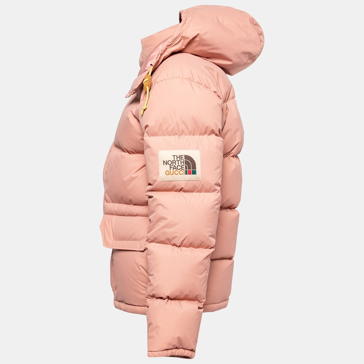 North Face X Gucci Light Pink Down Jacket S | eBay