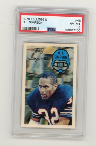 1970 Kellogg's O.J. Simpson #48 card