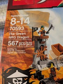 NEW RETIRED LEGO 70593 The Green NRG Dragon Ninjago Lloyd green ninja Ghost Cole
