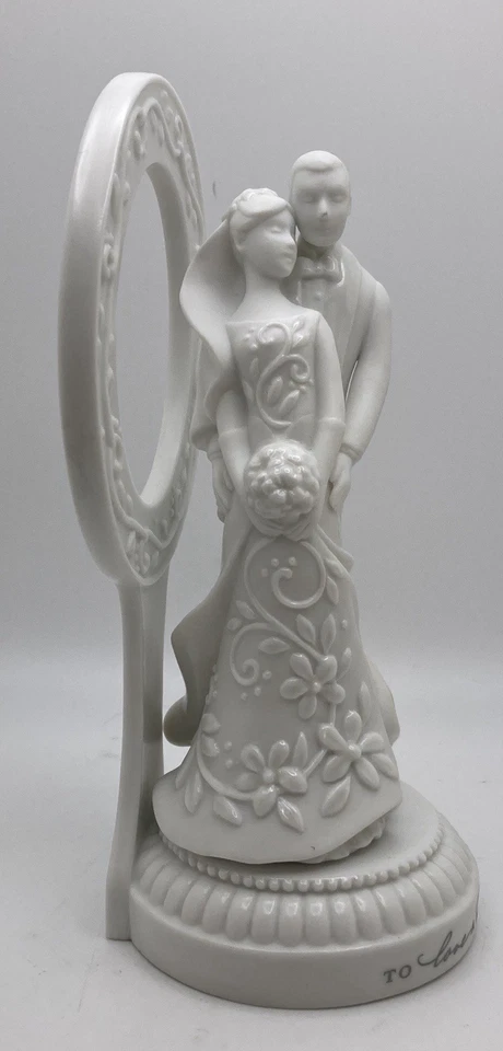 Hallmark Keepsake 2005 Porcelana Boda Pastel Topper "Amar y apreciar" Foto 4 de 4