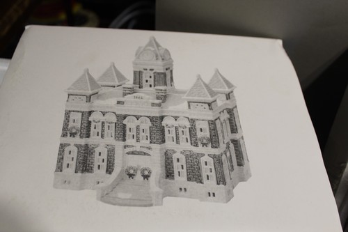 Department 56 "County Courthouse" Snow Village #51446 RETIRED W/ Box Rare 1989 - Picture 4 of 6