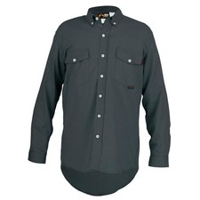MCR SAFETY S1GXL FR Long Sleeve Shirt,8.7 cal/sq cm,Gray 781G43