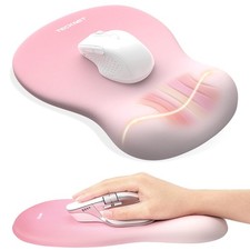 Ergonomic Mouse Pad with Wrist Rest, Memory Foam Mousepad with Wrist Support,...