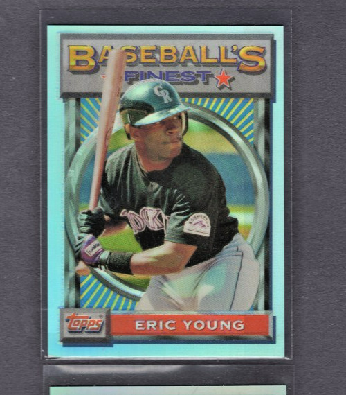 1993 TOPPS FINEST REFRACTORS PARALLEL #48 ERIC YOUNG ROCKIES NM+ COND