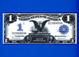 1899 $1 BLACK EAGLE SILVER CERTIFICATE BEAUTIFUL RARE CRISP BEAUTIFUL CONDITION