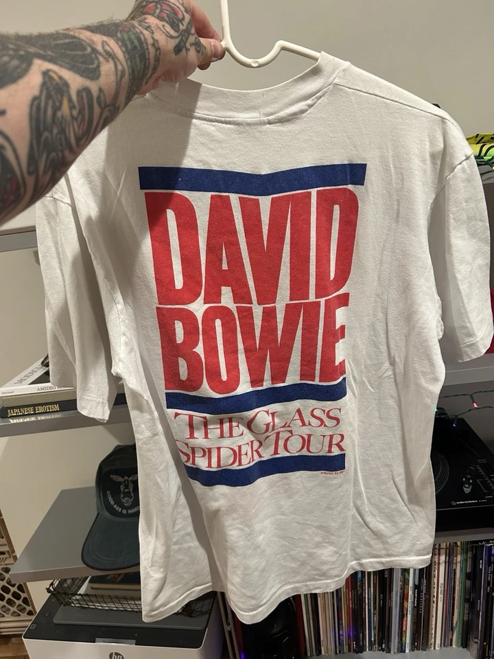 Camiseta vintage 1987 David Bowie Glass Spider Tour Foto 2 de 2