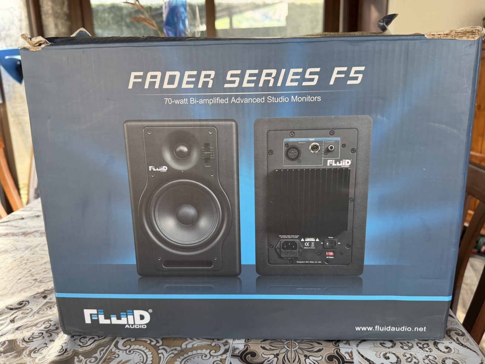 Monitor da Studio 70W Fluid Audio F5 COPPIA