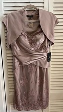 Adrianna Papell Women’s formal dress with cap jacket, size 6, nwt, retail $298.