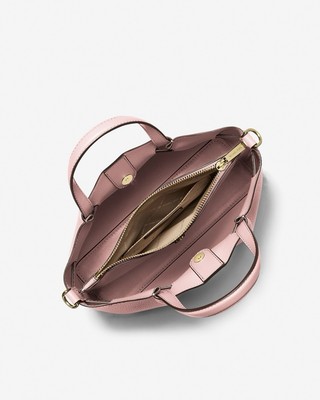 MICHAEL KORS CARSON Center Zip Satchel Small 35S5G2ZS5T7278 Powder