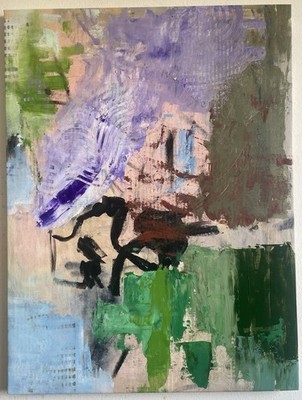 Handmade Abstract Painting 43x65x1,3cm Modern Wallart