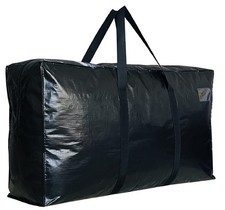 75 Gallon Extra Large Storage Bags Foldable Big Black Duffle 50x23x15 Inch