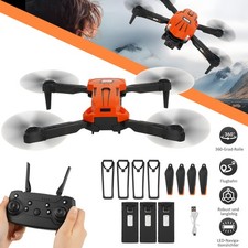Quadrocopter Drohne mit Kamera 3 Akkus Spielzeug Drohne Pro Tragbar Faltbar