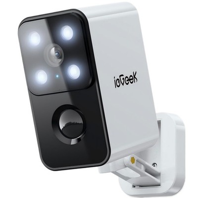 ieGeek Security Cameras Wireless Outdoor Pan Rotating 180° Home White-1 Pack 